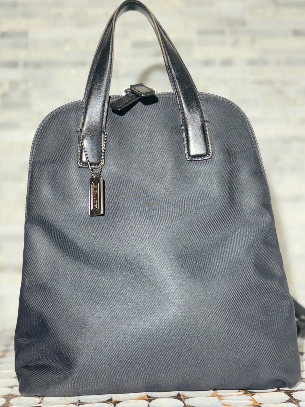 Y2K Vintage Coach Mercer Black Nylon Backpack - Style 7404 1999 Authentic